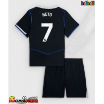 Camisa de Futebol Chelsea Pedro Neto #7 Equipamento Alternativo Infantil 2025-26 Manga Curta (+ Calças curtas)